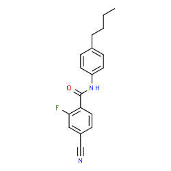 ChemSpider 2D Image | N-(4-Butylphenyl)-4-cyano-2-fluorobenzamide | C18H17FN2O