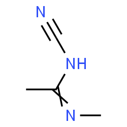 ChemSpider 2D Image | N-Cyano-N'-methylethanimidamide | C4H7N3