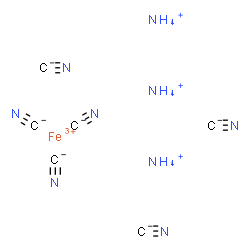 ChemSpider 2D Image | Ammonium iron(3+) cyanide (3:1:6) | C6H12FeN9