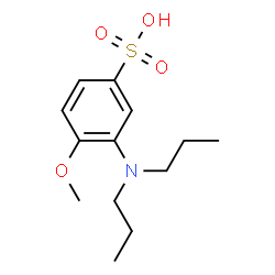 ChemSpider 2D Image | 2-(N,N-DIPROPYL)AMINO ANISOLE-4-SULFONIC ACID | C13H21NO4S