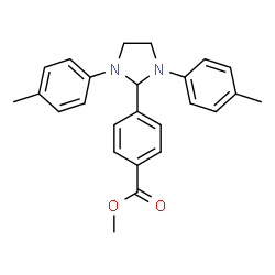 ChemSpider 2D Image | Methyl 4-[1,3-bis(4-methylphenyl)-2-imidazolidinyl]benzoate | C25H26N2O2