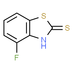 ChemSpider 2D Image | 4-fluorobenzo[d]thiazole-2-thiol | C7H4FNS2