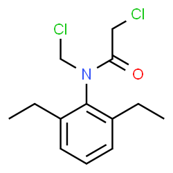 ChemSpider 2D Image | 2-Chloro-N-(chloromethyl)-N-(2,6-diethylphenyl)acetamide | C13H17Cl2NO