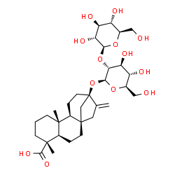 ChemSpider 2D Image | 13-{[2-O-(beta-D-Glucopyranosyl)-beta-D-glucopyranosyl]oxy}kaur-16-en-18-oic acid | C32H50O13