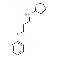 ChemSpider 2D Image | N-[3-(Phenylsulfanyl)propyl]cyclopentanamine | C14H21NS