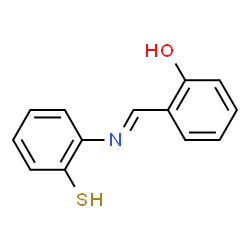 ChemSpider 2D Image | 2-(SALICYLIDENEAMINO)THIOPHENOL | C13H11NOS