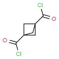ChemSpider 2D Image | Bicyclo[1.1.1]pentane-1,3-dicarbonyl dichloride | C7H6Cl2O2