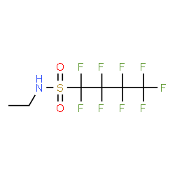 ChemSpider 2D Image | N-Ethyl-1,1,2,2,3,3,4,4,4-nonafluoro-1-butanesulfonamide | C6H6F9NO2S