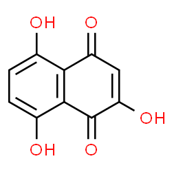 ChemSpider 2D Image | 2,5,8-Trihydroxy-1,4-naphthoquinone | C10H6O5
