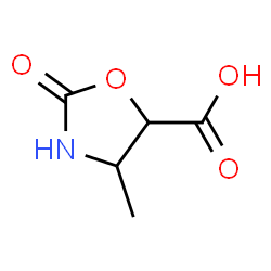 ChemSpider 2D Image | 4-Methyl-2-oxo-1,3-oxazolidine-5-carboxylic acid | C5H7NO4