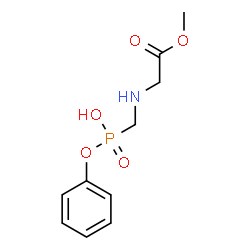 ChemSpider 2D Image | Methyl N-{[hydroxy(phenoxy)phosphoryl]methyl}glycinate | C10H14NO5P