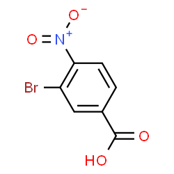ChemSpider 2D Image | 3-Bromo-4-nitrobenzoic acid | C7H4BrNO4