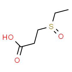 ChemSpider 2D Image | 3-(Ethylsulfinyl)propanoic acid | C5H10O3S