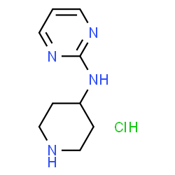 ChemSpider 2D Image | N-(Piperidin-4-yl)pyrimidin-2-amine hydrochloride | C9H15ClN4