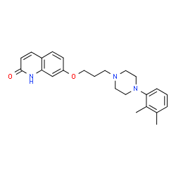 ChemSpider 2D Image | 7-{3-[4-(2,3-Dimethylphenyl)-1-piperazinyl]propoxy}-2(1H)-quinolinone | C24H29N3O2