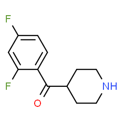 ChemSpider 2D Image | (2,4-Difluorophenyl)(4-piperidinyl)methanone | C12H13F2NO