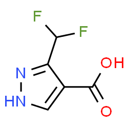 ChemSpider 2D Image | 1H-3-Difluoromethylpyrazole-4-carboxylic acid | C5H4F2N2O2