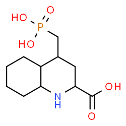 ChemSpider 2D Image | 4-(Phosphonomethyl)decahydro-2-quinolinecarboxylic acid | C11H20NO5P