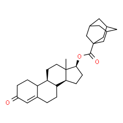ChemSpider 2D Image | (8xi,10xi,13xi,17beta)-3-Oxoestr-4-en-17-yl 1-adamantanecarboxylate | C29H40O3