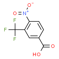 ChemSpider 2D Image | 4-Nitro-3-(trifluoromethyl)benzoic acid | C8H4F3NO4