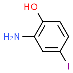 ChemSpider 2D Image | 2-Amino-4-iodophenol | C6H6INO
