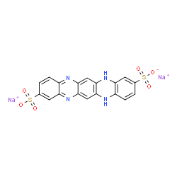 ChemSpider 2D Image | Disodium 5,14-dihydroquinoxalino[2,3-b]phenazine-2,9-disulfonate | C18H10N4Na2O6S2