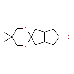 ChemSpider 2D Image | 5,5-Dimethyltetrahydro-1'H-spiro[1,3-dioxane-2,2'-pentalen]-5'(3'H)-one | C13H20O3