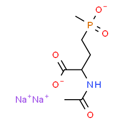 ChemSpider 2D Image | N-Acetyl Glufosinate Sodium | C7H12NNa2O5P