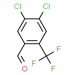 ChemSpider 2D Image | 4,5-Dichloro-2-(trifluoromethyl)benzaldehyde | C8H3Cl2F3O
