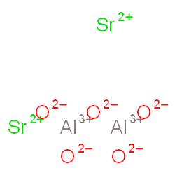 ChemSpider 2D Image | dialuminum distrontium oxygen(-2) anion | Al2O5Sr2
