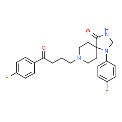 ChemSpider 2D Image | fluspiperone | C23H25F2N3O2