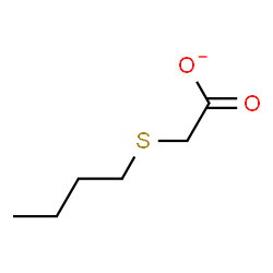 ChemSpider 2D Image | (Butylsulfanyl)acetate | C6H11O2S