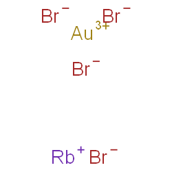 ChemSpider 2D Image | Gold(3+) rubidium bromide (1:1:4) | AuBr4Rb