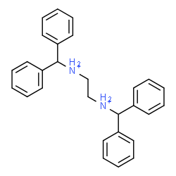 ChemSpider 2D Image | N,N'-Bis(diphenylmethyl)-1,2-ethanediaminium | C28H30N2