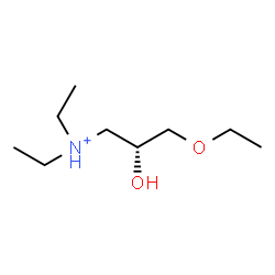 ChemSpider 2D Image | (2R)-3-Ethoxy-N,N-diethyl-2-hydroxy-1-propanaminium | C9H22NO2