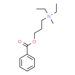 ChemSpider 2D Image | 3-(Benzoyloxy)-N,N-diethyl-N-methyl-1-propanaminium | C15H24NO2
