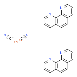 ChemSpider 2D Image | Iron(2+) cyanide 1,10-phenanthroline (1:2:2) | C26H16FeN6