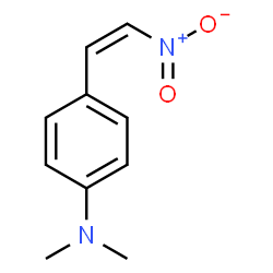 ChemSpider 2D Image | N,N-Dimethyl-4-[(Z)-2-nitrovinyl]aniline | C10H12N2O2