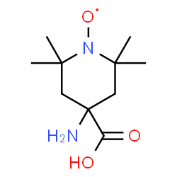 ChemSpider 2D Image | (4-Amino-4-carboxy-2,2,6,6-tetramethyl-1-piperidinyl)oxidanyl | C10H19N2O3