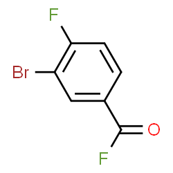 ChemSpider 2D Image | 3-Bromo-4-fluorobenzoyl fluoride | C7H3BrF2O