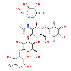 ChemSpider 2D Image | Lacto-N-fucopentaose-2 | C32H55NO25