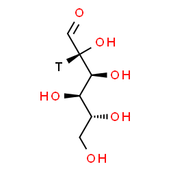 ChemSpider 2D Image | D-(C~2~-~3~H)Mannose | C6H11TO6