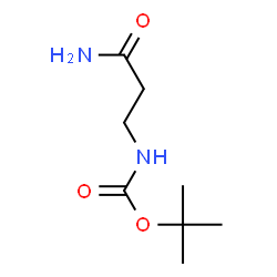 ChemSpider 2D Image | tert-Butyl (3-amino-3-oxopropyl)carbamate | C8H16N2O3