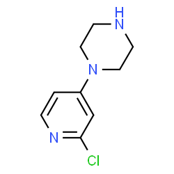 ChemSpider 2D Image | 1-(2-Chloro-4-pyridinyl)piperazine | C9H12ClN3