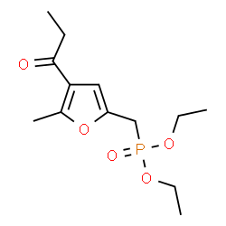 ChemSpider 2D Image | Diethyl [(5-methyl-4-propionyl-2-furyl)methyl]phosphonate | C13H21O5P