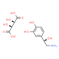 ChemSpider 2D Image | D-Noradrenaline L-bitartrate | C12H17NO9