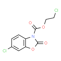ChemSpider 2D Image | 2-Chloroethyl 6-chloro-2-oxo-1,3-benzoxazole-3(2H)-carboxylate | C10H7Cl2NO4