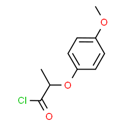 ChemSpider 2D Image | 2-(4-Methoxyphenoxy)propanoyl chloride | C10H11ClO3