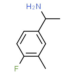 ChemSpider 2D Image | 1-(4-Fluoro-3-methylphenyl)ethanamine | C9H12FN