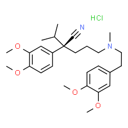 ChemSpider 2D Image | dexverapamil hydrochloride | C27H39ClN2O4